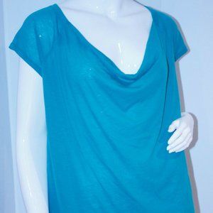 JOIE SOFT Draped COWL NECK Green TOP Shirt